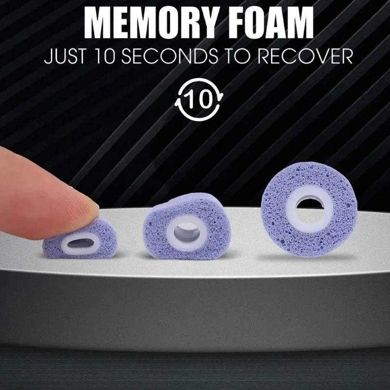 1-3Pairs Memory Foam Eartips f - Earphone Foam Tip ulasan dan harga