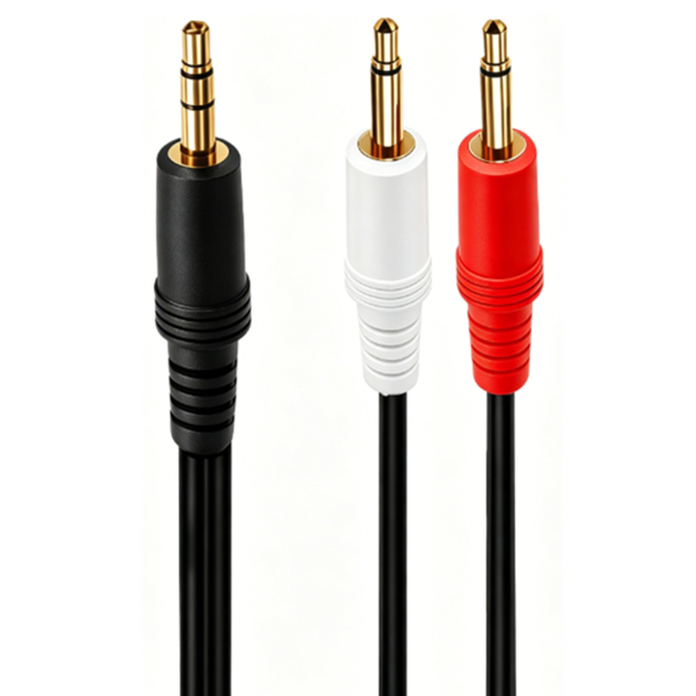 3.5mm TRS Stereo Male To Dual  - Cable Extension 3.5 ulasan dan harga