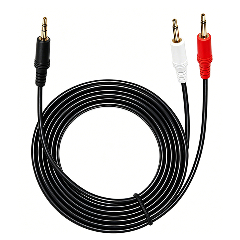 3.5mm TRS Stereo Male To Dual  - Cable Extension 3.5 ulasan dan harga