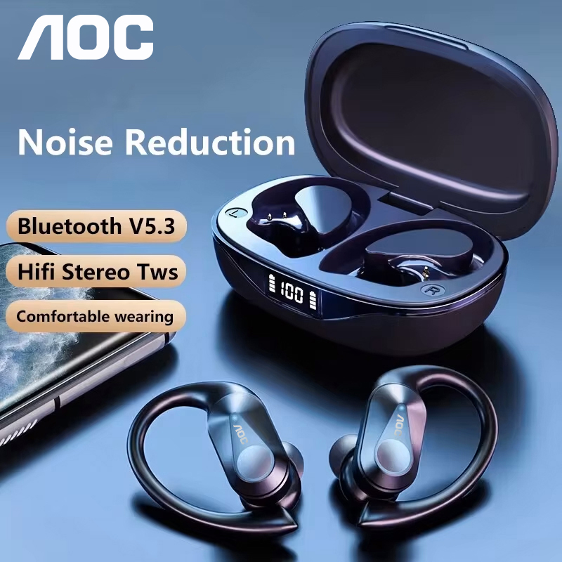 Choice AOC Sports Headset Wire - Sports Earphone Hook ulasan dan harga