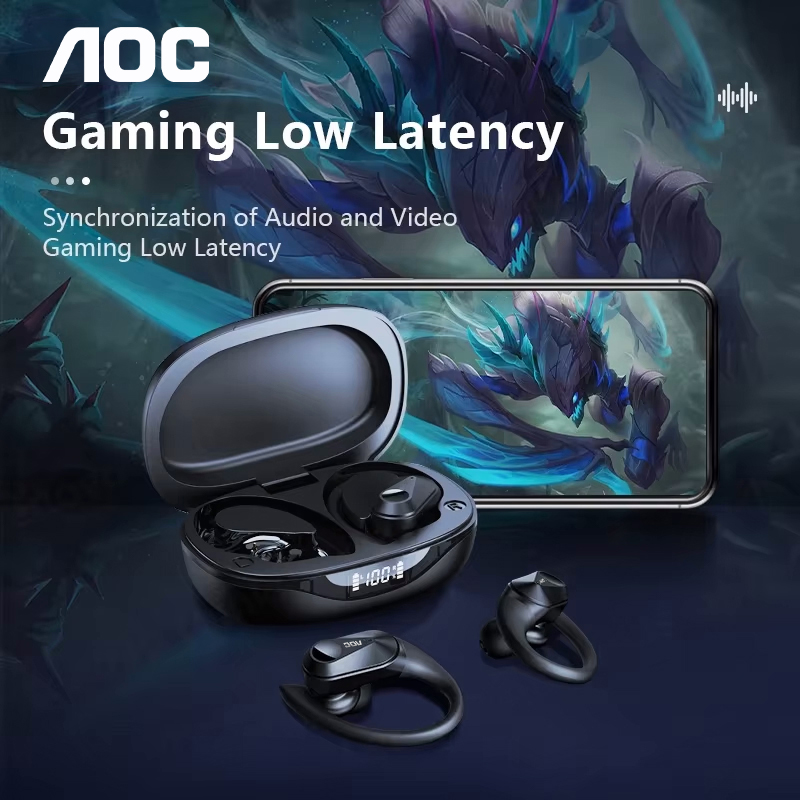 Choice AOC Sports Headset Wire - Sports Earphone Hook ulasan dan harga