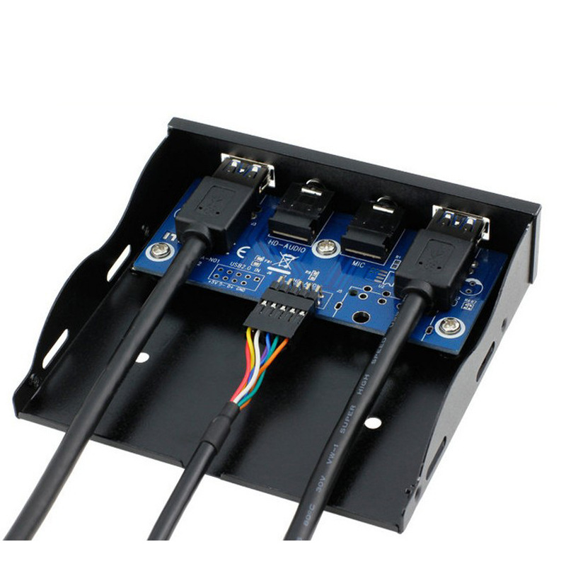 2 Port USB 3.0 Hub Splitter HD - Earphone Splitter Jack ulasan dan harga
