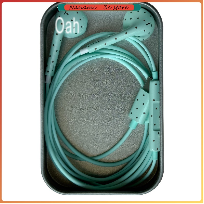 Oah Polka Dot Wired Earphones  - Usb C Earphone ulasan dan harga