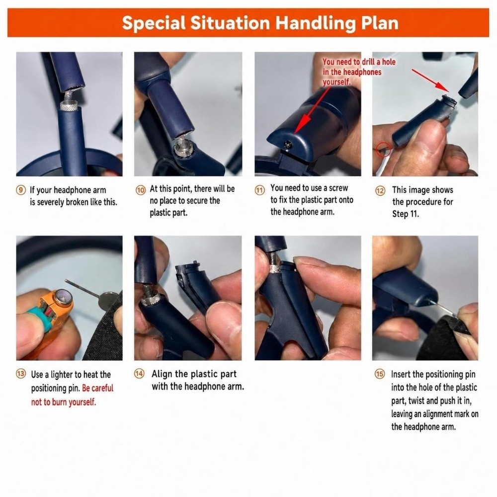 Plastic Headphone Hinge Repair - Sony Headphone Wh-1000Xm5 ulasan dan harga