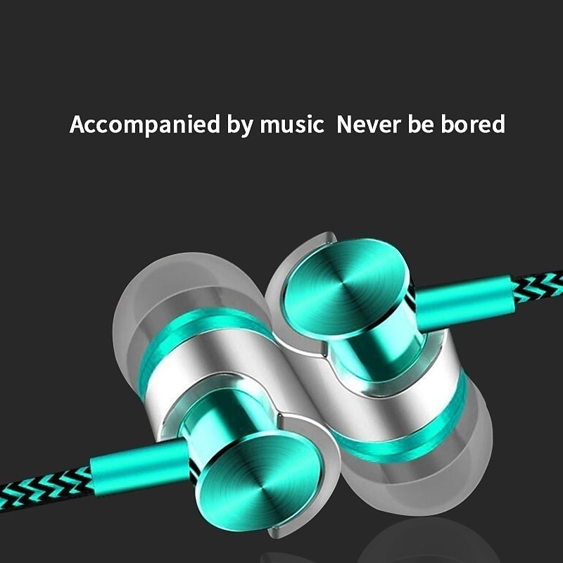 9D Stereo Wired Headphones Bas - Wired Earphone Mic ulasan dan harga